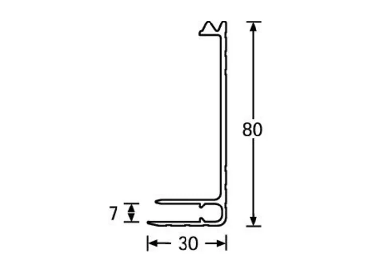 Adam Hall Hardware 6112 - Aluminium Basemaker for 7 mm *Pris per meter 